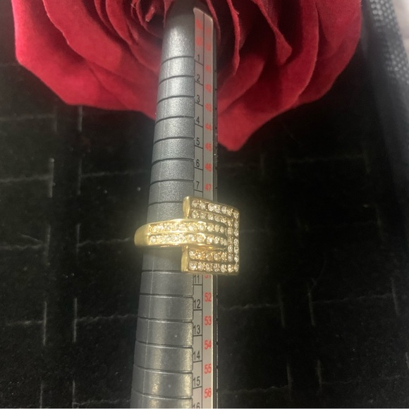 Gold Tone Fashion Rhinestone Zircon Bohemian Ring - Picture 6 of 8